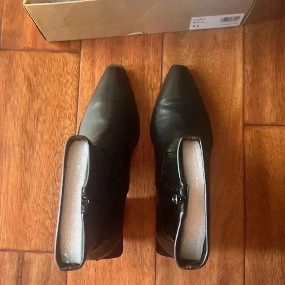 Steve Madden Faux leather black Alecia Western Boots Size 8.5 - Picture 6 of 9